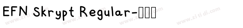 EFN Skrypt Regular字体转换